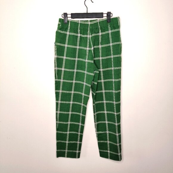 NWOT Isaac Mizrahi Preppy Old Money Business Casual Green Plaid Trouser Pants S - Picture 3 of 10